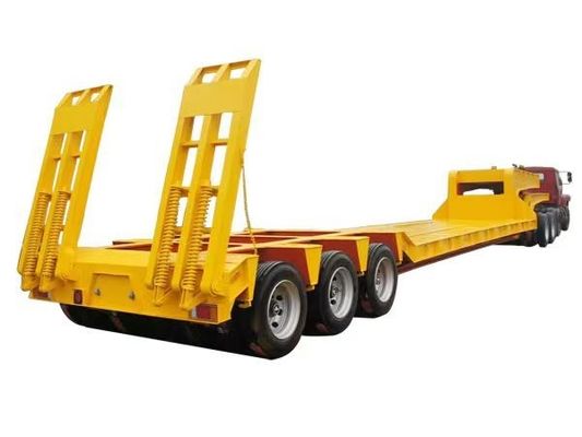 Trailers per carico pesante a gomma bassa da 40 tonnellate in acciaio Q345B / T700
