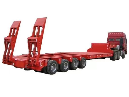Trailers per carico pesante a gomma bassa da 40 tonnellate in acciaio Q345B / T700