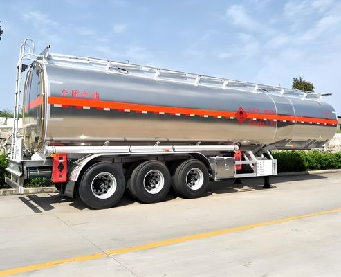 Cisterna di acciaio inossidabile con alluminio in lega, rimorchio carico massimo 30000 kg per il trasporto di liquidi