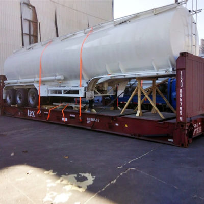 45CBM Acciaio al carbonio Acciaio inossidabile Aluminio Cisterna Semi-remorco Cisterna di carburante Cisterna di olio Cisterna di liquido Cisterna di semi-remorco