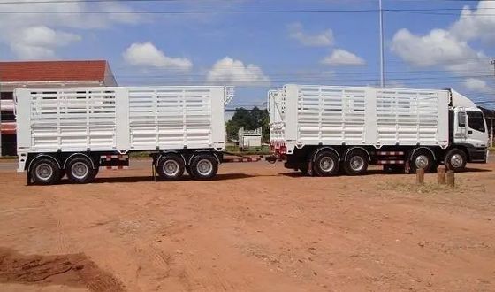 3 Assi di trazione di attrezzatura Dolly Full Truck Trailer con recinzione di palo richiesta del cliente