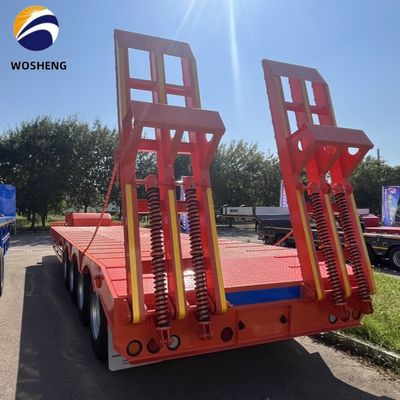 9.0-22.5 Rim 3 Axle 60T Lowbed Truck Semi-Trailer per attrezzature pesanti