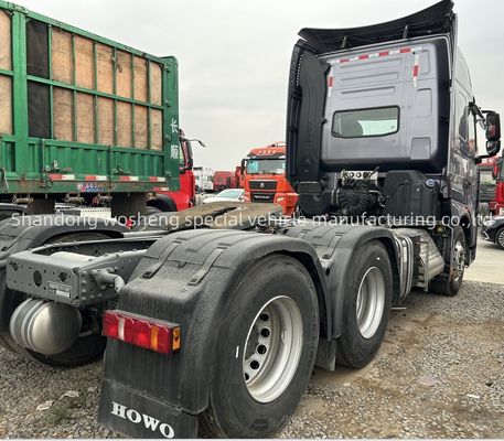 Sinotruk in acciaio Usato 6x4 a mano sinistra Howo 371 375 Trattor Truck Diesel Carburante manuale Motore Weichai