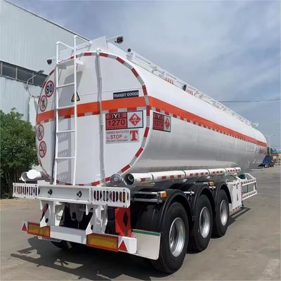 Acciaio inossidabile 3 assi Camion petrolifero semirimorchi Cisterna da 4000 a 45000 litri