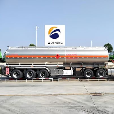 Semi-remorco per petroliere 4200L in acciaio al carbonio, acciaio inossidabile o lega di alluminio