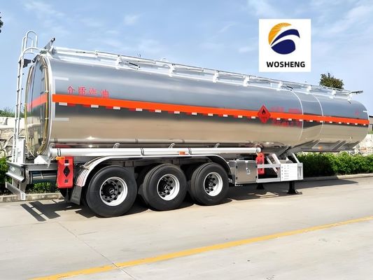 Semi-remorco per petroliere 4200L in acciaio al carbonio, acciaio inossidabile o lega di alluminio