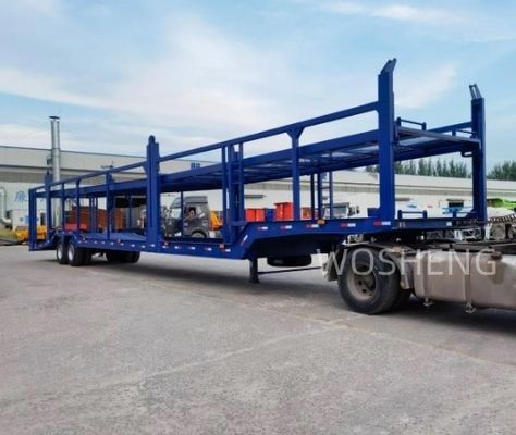 Camion rimorchio Wosheng 2 assi rimorchio di trasporto auto doppio ponte semirimorchio di trasporto auto