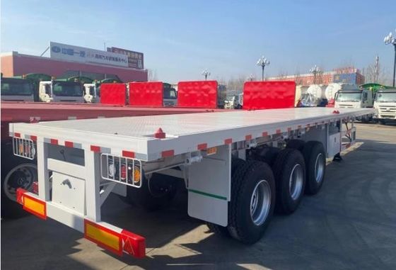 12 Set di semirimorchio a piattapiana con serratura a torsione da 30 a 100 tonnellate e rimorchio per camion