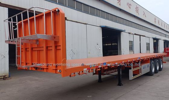 12 Set di semirimorchio a piattapiana con serratura a torsione da 30 a 100 tonnellate e rimorchio per camion