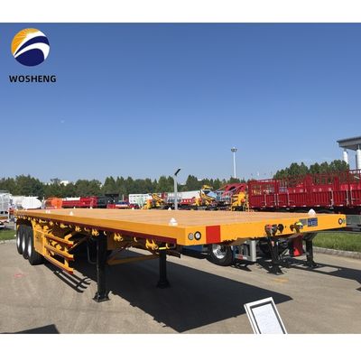 2.00&quot; King Pin 3mm Anti Slip Floor Plate Flatbed Semi Trailer con 12R22.5 Specs pneumatici