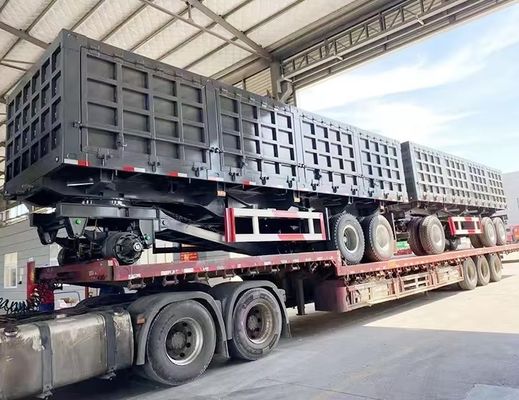 Camion con rimorchio completo da 20-80 tonnellate con materiale in acciaio e dimensioni personalizzabili 7600X2450X2500mm