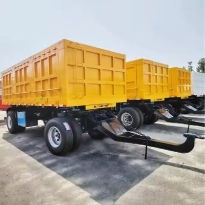 WOSHENG 2 assi Trasporto merci Full trailer con barra di trascinamento e richiesta del cliente