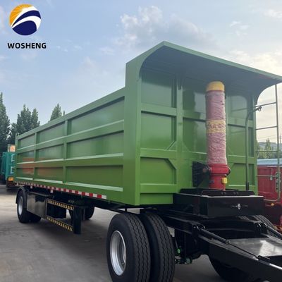 500 mm Q345 Bar di tiro in acciaio al carbonio Parete laterale Full Trailer per 40-100 tonnellate di capacità di carico