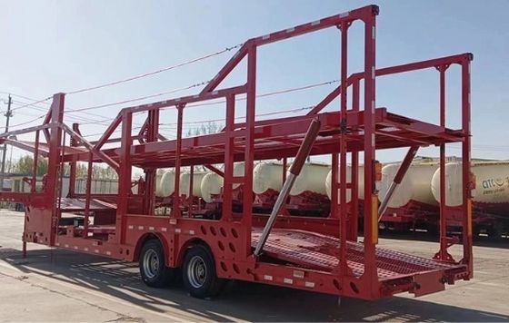 Trasporto 6-10 Auto con Wosheng 2 assi Car Carrier Trailer e design a doppio ponte