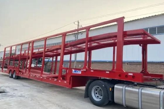 Trasporto 6-10 Auto con Wosheng 2 assi Car Carrier Trailer e design a doppio ponte