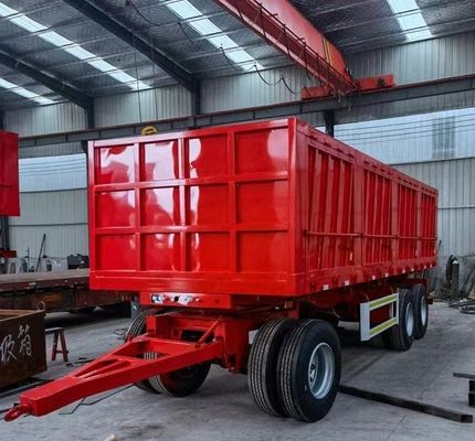 500 mm Q345 Bar di tiro in acciaio al carbonio Parete laterale Full Trailer per 40-100 tonnellate di capacità di carico