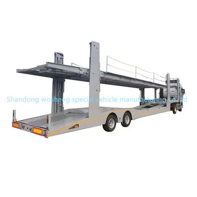 1 unità di carrello di atterraggio Wosheng semirimorchio per autotrasporti con 2 assi e doppio ponte