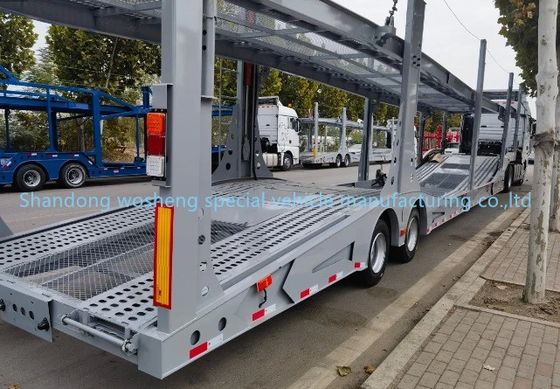 1 unità di carrello di atterraggio Wosheng semirimorchio per autotrasporti con 2 assi e doppio ponte
