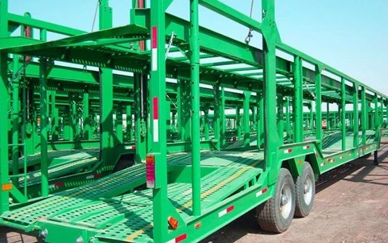 Camion rimorchio WS 2 assi in acciaio portaauto semirimorchio a due piani veicolo auto rimorchio