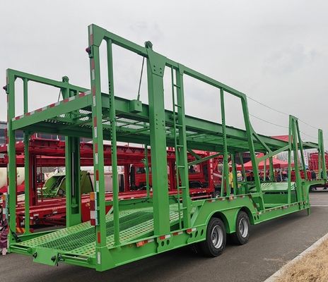 Camion rimorchio WS 2 assi in acciaio portaauto semirimorchio a due piani veicolo auto rimorchio
