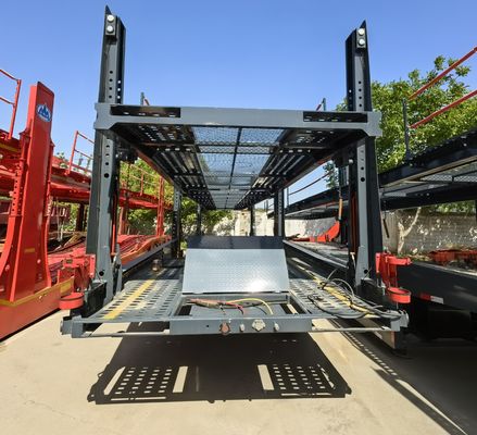 Camion rimorchio WS 2 assi in acciaio portaauto semirimorchio a due piani veicolo auto rimorchio