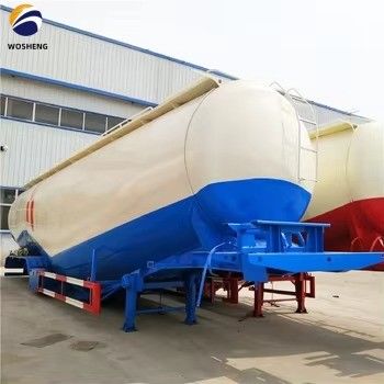3 assi 45 50 60 cm3 Fly Ash Silo Cement Tanker Trailer con pressione di lavoro di 2,5 bar