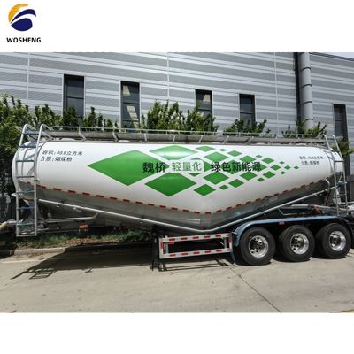 3 assi 45 50 60 cm3 Fly Ash Silo Cement Tanker Trailer con pressione di lavoro di 2,5 bar