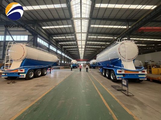 3 assi 45-60cbm Cement Tanker Semi rimorchio con motore diesel Deutz/Huafeng/Weichai