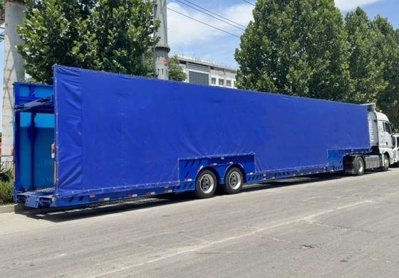 Capacità di carico utile di 30 tonnellate semirimorchio WS 2/3 asse chiuso rimorchio merci per auto