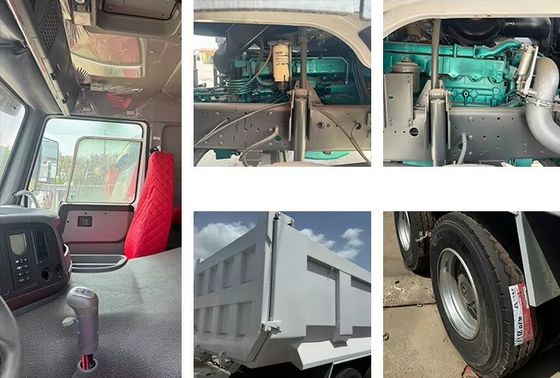 10-15T Peso totale del veicolo Sinotruk Haowo Dump Truck di seconda mano 375 cavalli