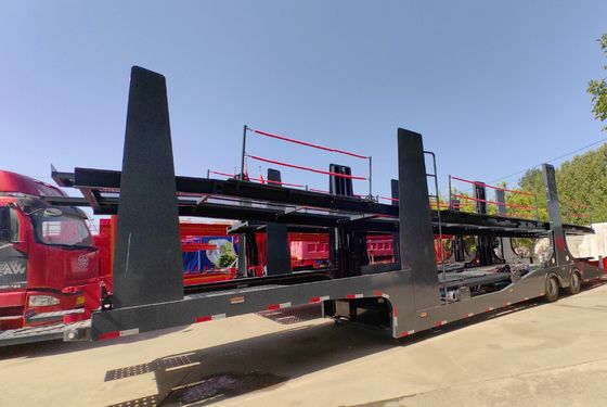WS Shandong 8 Car Carrier Trailer Customized Cargo Trailer con carrello di atterraggio opzionale