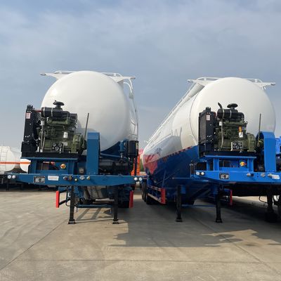 60 tonnellate di carico massimo rimorchio per autocarri rimorchio per cemento a sfusa silos cisterna semi-remorchi per il prodotto