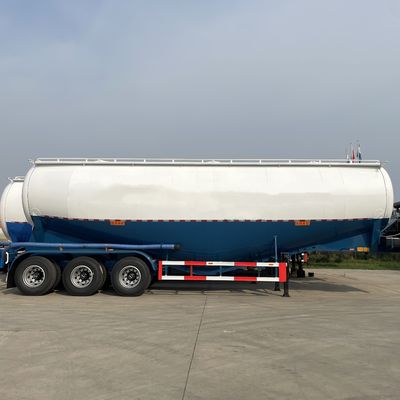 WOSHENG 50 tonnellate camion di carico di acciaio stoccaggio silo polvere secca cemento massello camion cisterna rimorchio
