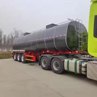3 assi inferiori Trasporto Asfalto Bitumino Cisterna semirimorchio con rimorchio per autocarri riscaldato