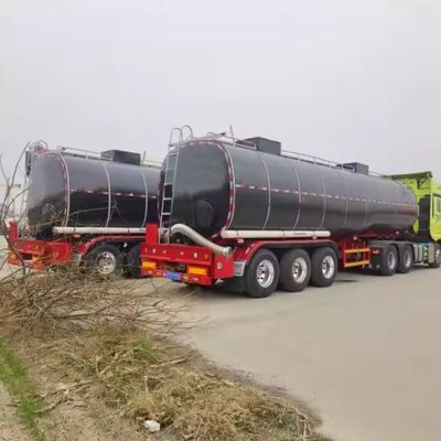 3 assi inferiori Trasporto Asfalto Bitumino Cisterna semirimorchio con rimorchio per autocarri riscaldato
