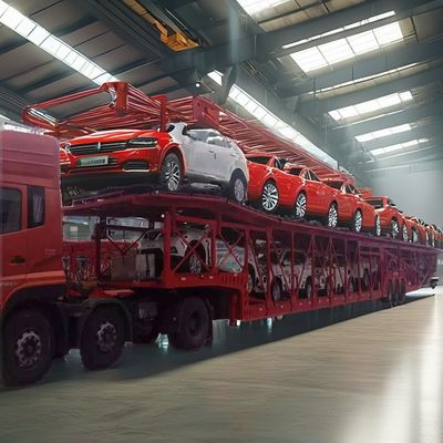 Acciaio doppio ponte CAR Carrier Semi-remorco 6-12 unità Cdv MPV SUV Dispositivo idraulico