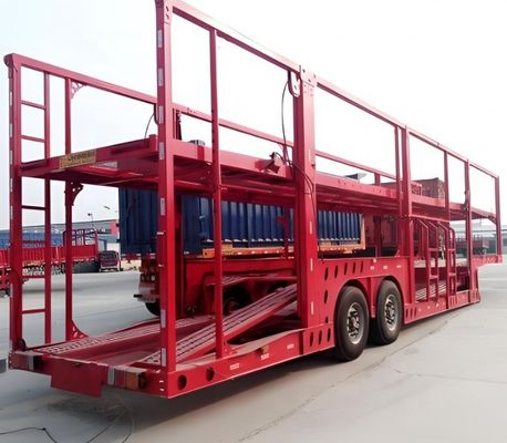Acciaio doppio ponte CAR Carrier Semi-remorco 6-12 unità Cdv MPV SUV Dispositivo idraulico