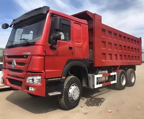 Usato HOWO 6X4 Dump Truck per l'estrazione mineraria in Russia finestra manuale e serbatoio di carico 5.3-6.2M