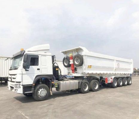 Usato 336HP HOWO Dump Truck per il trasporto 8685*2496*3850mm semirimorchio