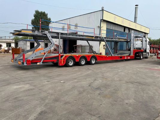 9800kg Peso di carico 3 assi 6/8/10 Auto Trasporto Trattore Semirimorchio per il trasporto di auto