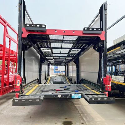 Portatore di rimorchio per auto personalizzabile con meccanismo di sollevamento idraulico e sollevamento manuale