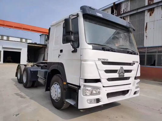 Trasmissione manuale Sinotruk HOWO 371hp 6*4 Camionetto a testa di trattore con finestrino automatico