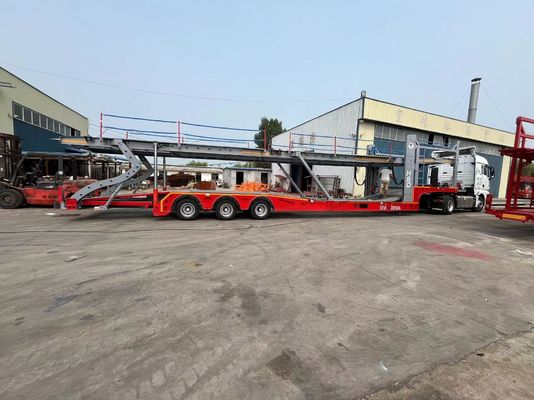 Portatore di rimorchio per auto personalizzabile con meccanismo di sollevamento idraulico e sollevamento manuale