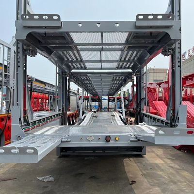Trasporti trattore trainante a doppio ponte sollevamento idraulico SUV auto trasportatore camion rimorchi