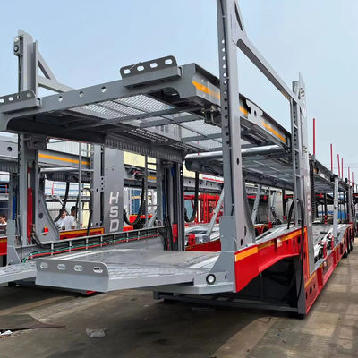 Trasporto auto efficientemente con 2/3 Assi 6-10 unità Auto Carrier rimorchio da direttamente